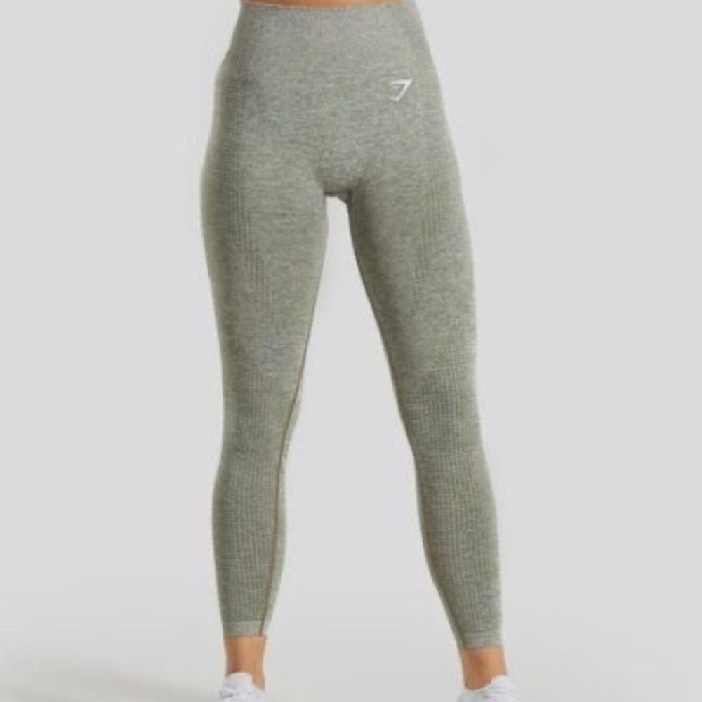 Gymshark Vital Seamless Leggings - Khaki Marl x-small